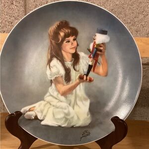 Vintage 1978 Viletta China "Clara and Nutcracker" Plate